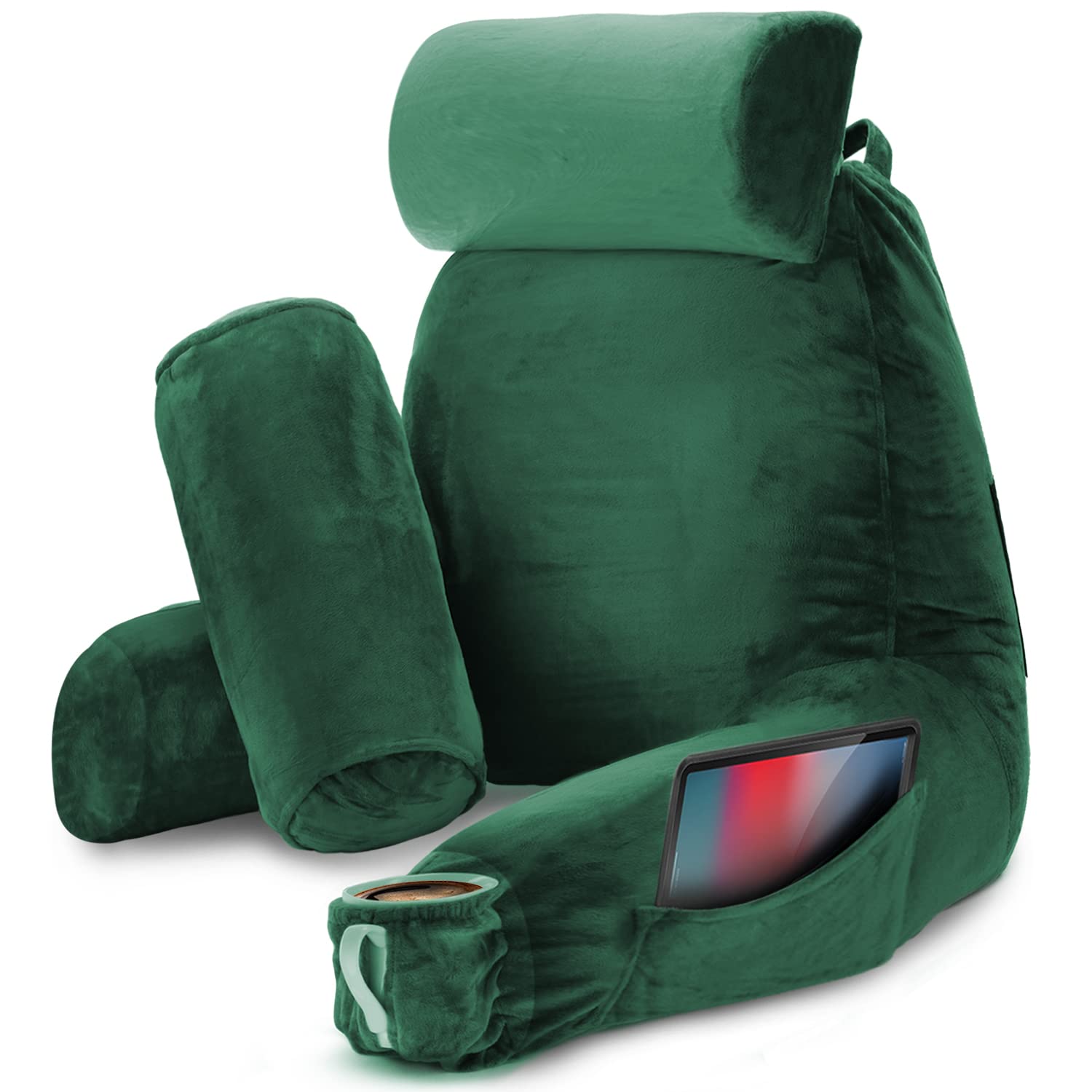 Nestl Reading Pillow for Kids & Teens with Shredded Memory Foam, Backrest Pillows for Reading, Watching, and Gaming, Use on The Couch, Bed, or Floor, Adjustable Support with Washable Cover Lavender