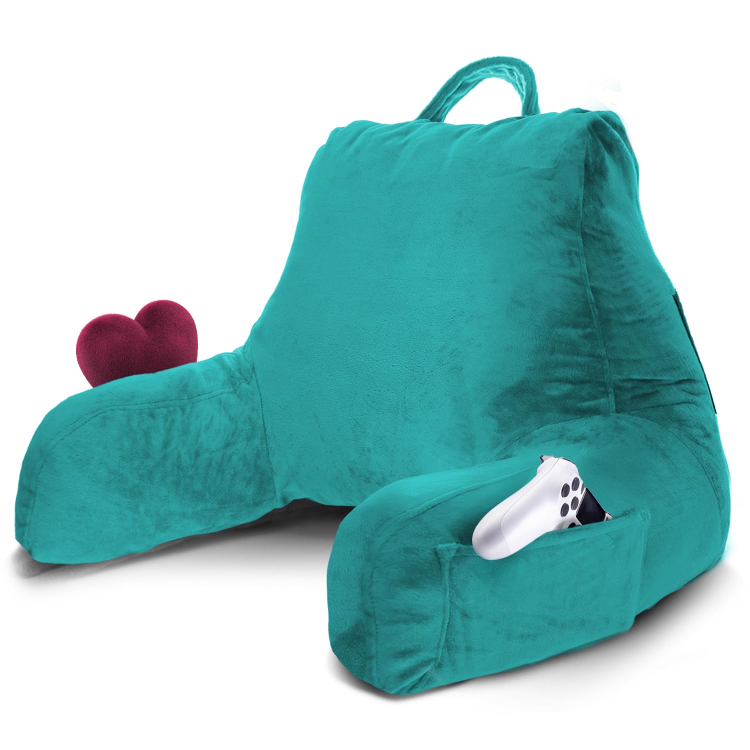 Nestl Reading Pillow for Kids & Teens with Shredded Memory Foam, Backrest Pillows for Reading, Watching, and Gaming, Use on The Couch, Bed, or Floor, Adjustable Support with Washable Cover Lavender