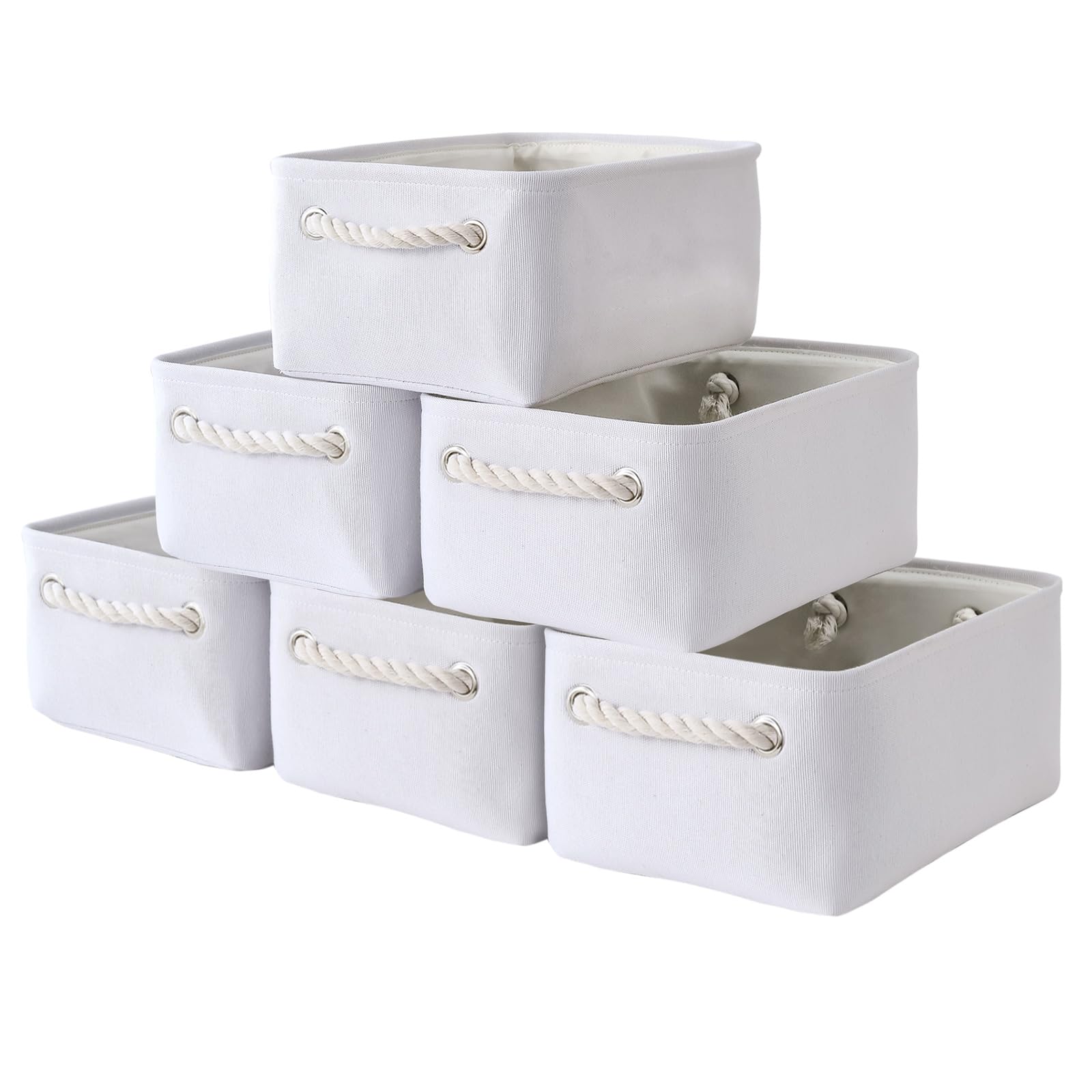 TheWarmHome Fabric Storage Bins Baskets for Organizing, Large Sturdy Storage Basket W/Handles, Decorative Foldable Storage Baskets for Shelves Closet Nursery Toy (X Large - 3 Pack 17.7L×13.8W×9.8H)