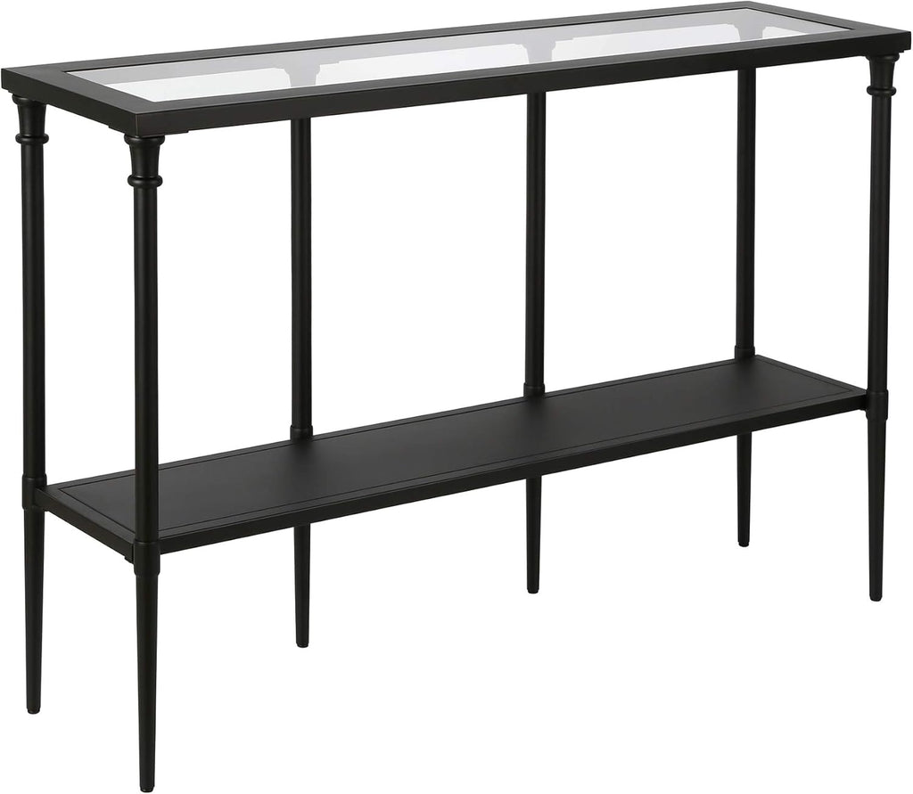 Dafna 45'' Wide Rectangular Console Table in Blackened Bronze