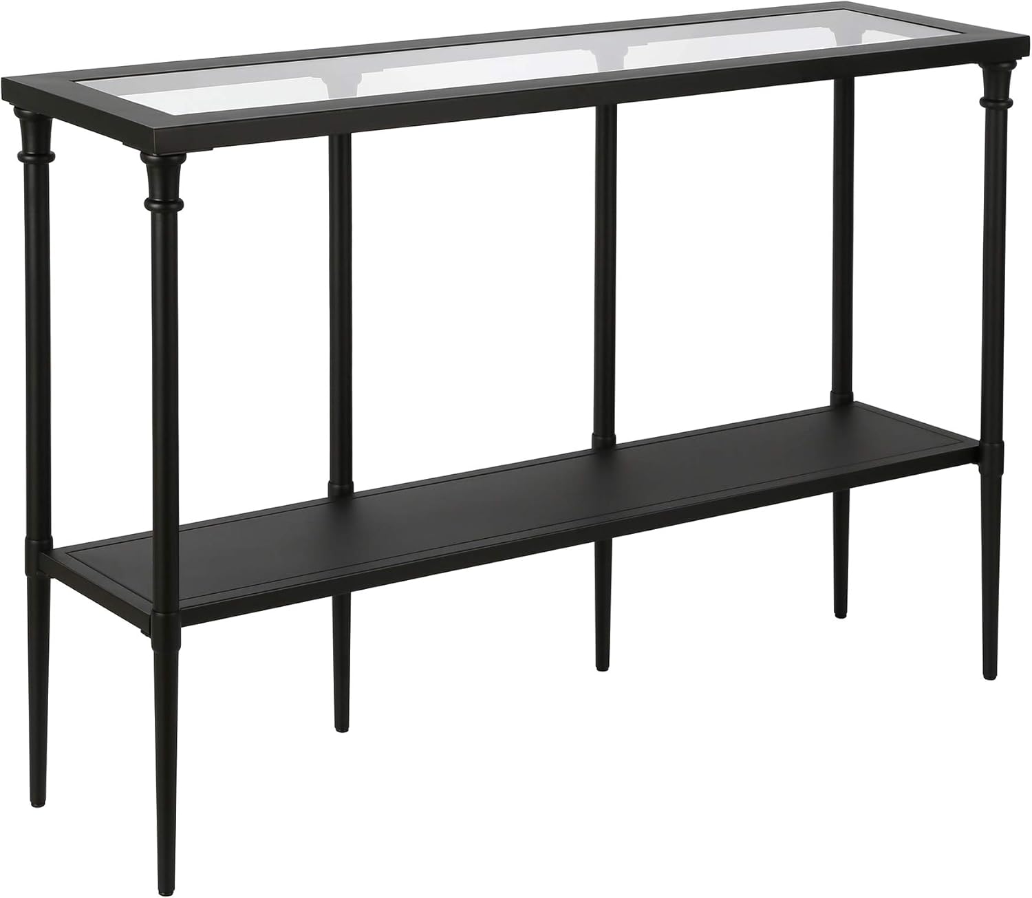 Dafna 45'' Wide Rectangular Console Table in Blackened Bronze