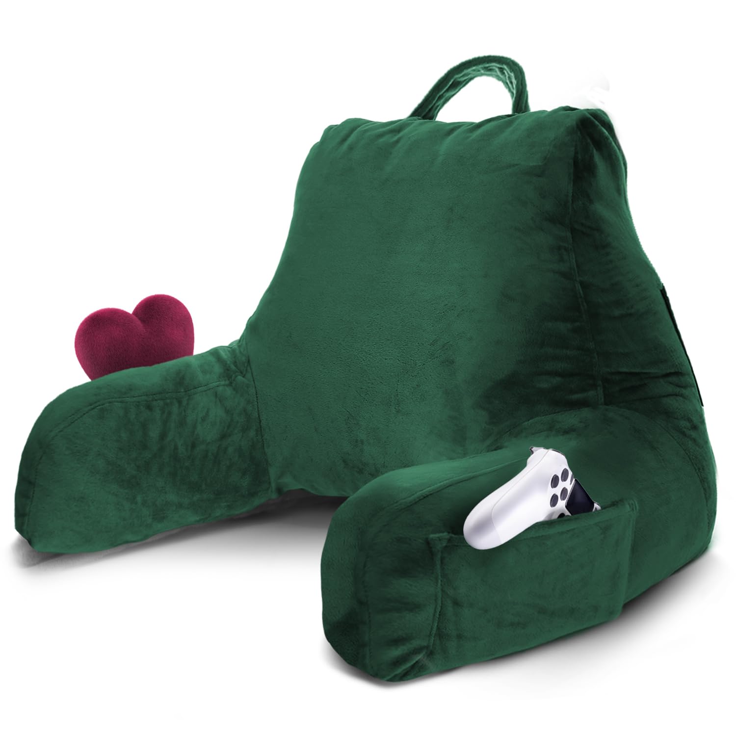 Nestl Reading Pillow for Kids & Teens with Shredded Memory Foam, Backrest Pillows for Reading, Watching, and Gaming, Use on The Couch, Bed, or Floor, Adjustable Support with Washable Cover Lavender