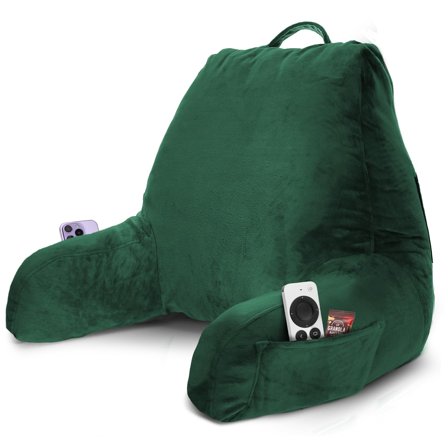 Nestl Reading Pillow for Kids & Teens with Shredded Memory Foam, Backrest Pillows for Reading, Watching, and Gaming, Use on The Couch, Bed, or Floor, Adjustable Support with Washable Cover Lavender