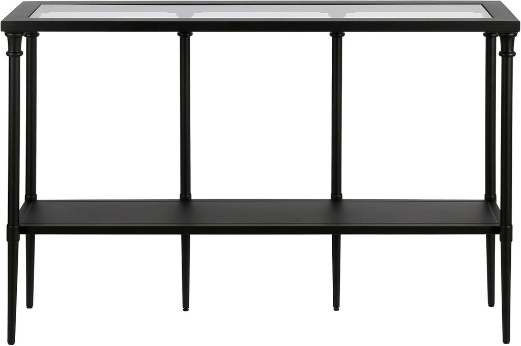 Dafna 45'' Wide Rectangular Console Table in Blackened Bronze