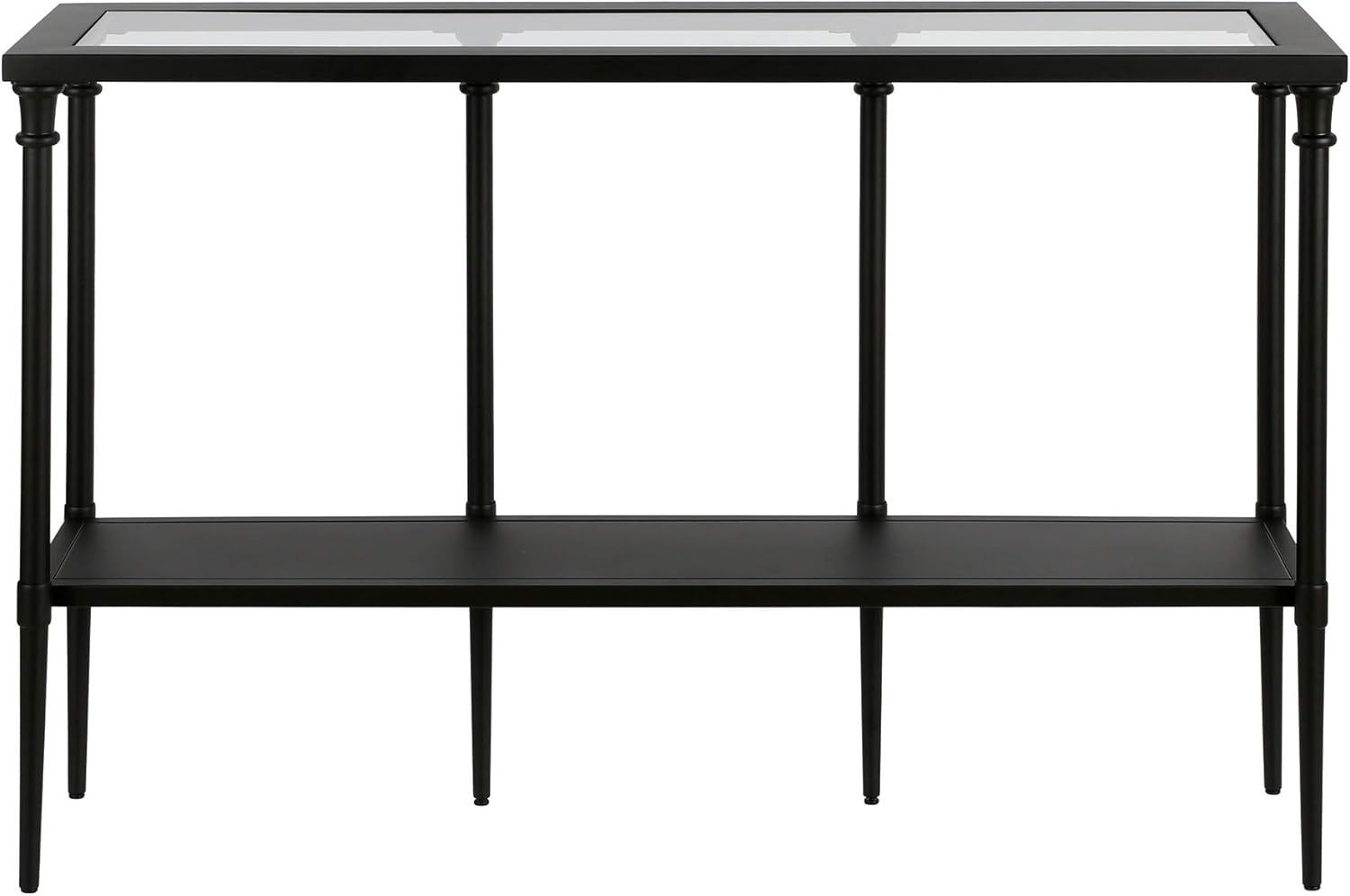 Dafna 45'' Wide Rectangular Console Table in Blackened Bronze