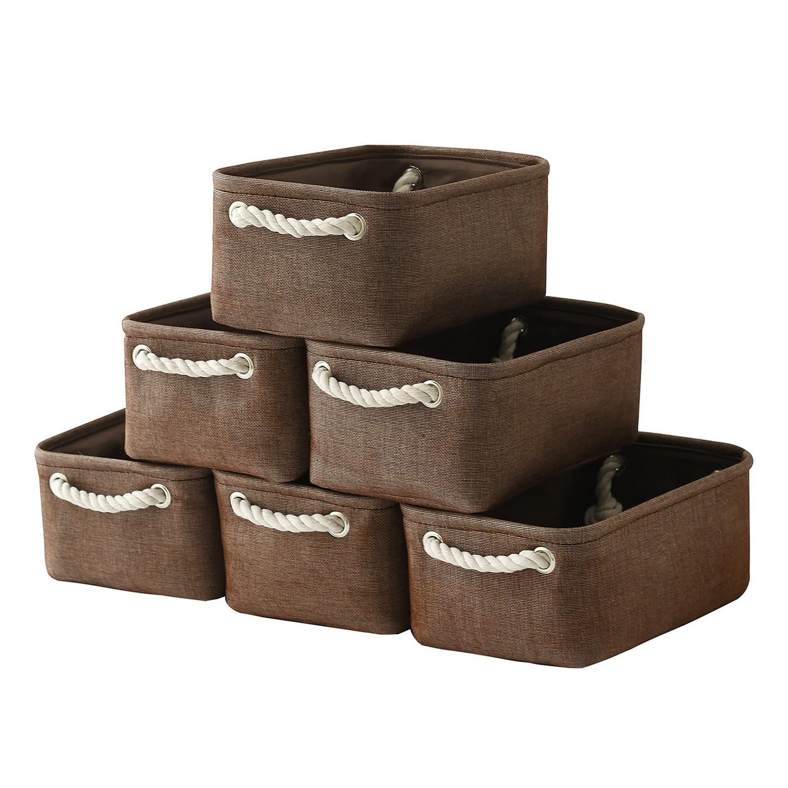 TheWarmHome Fabric Storage Bins Baskets for Organizing, Large Sturdy Storage Basket W/Handles, Decorative Foldable Storage Baskets for Shelves Closet Nursery Toy (X Large - 3 Pack 17.7L×13.8W×9.8H)