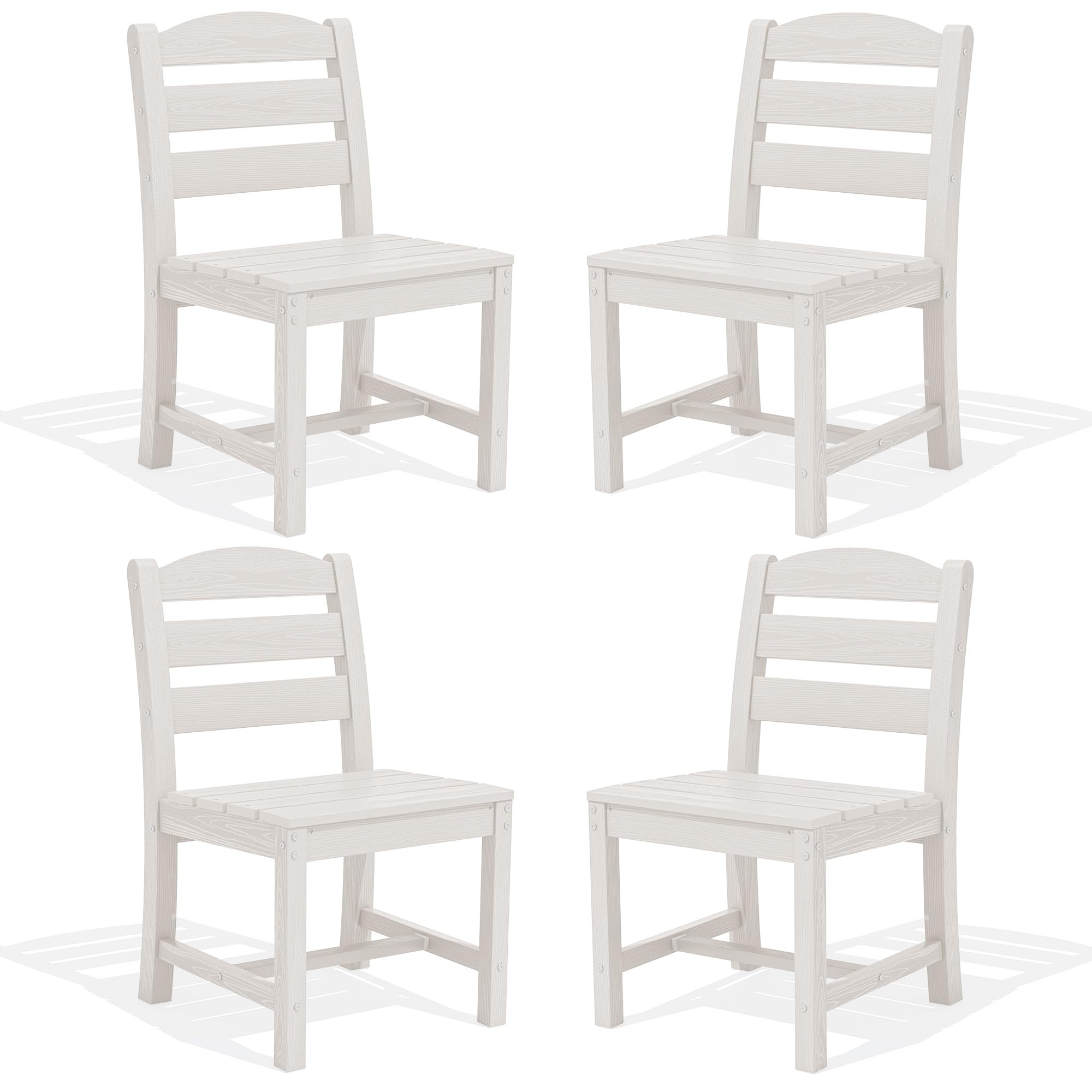 SERWALL 9 Piece Outdoor Dining Set, 84" HDPE Outdoor Table and Chairs for 8，All Weather Patio Dining Furniture Set with Umbrella Hole for Backyard, Garden, Black