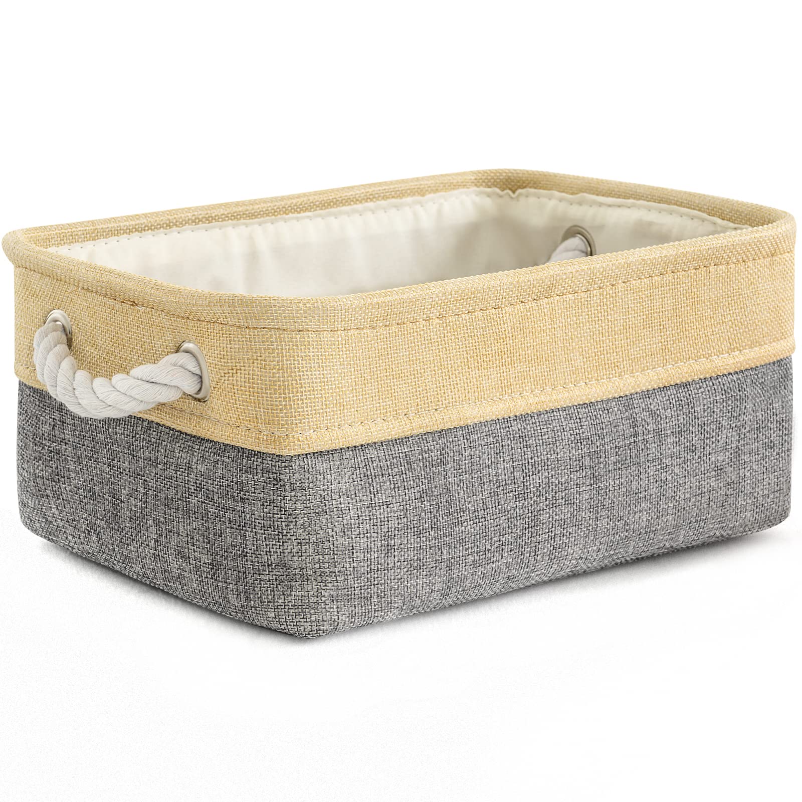 TheWarmHome Fabric Storage Bins Baskets for Organizing, Large Sturdy Storage Basket W/Handles, Decorative Foldable Storage Baskets for Shelves Closet Nursery Toy (X Large - 3 Pack 17.7L×13.8W×9.8H)