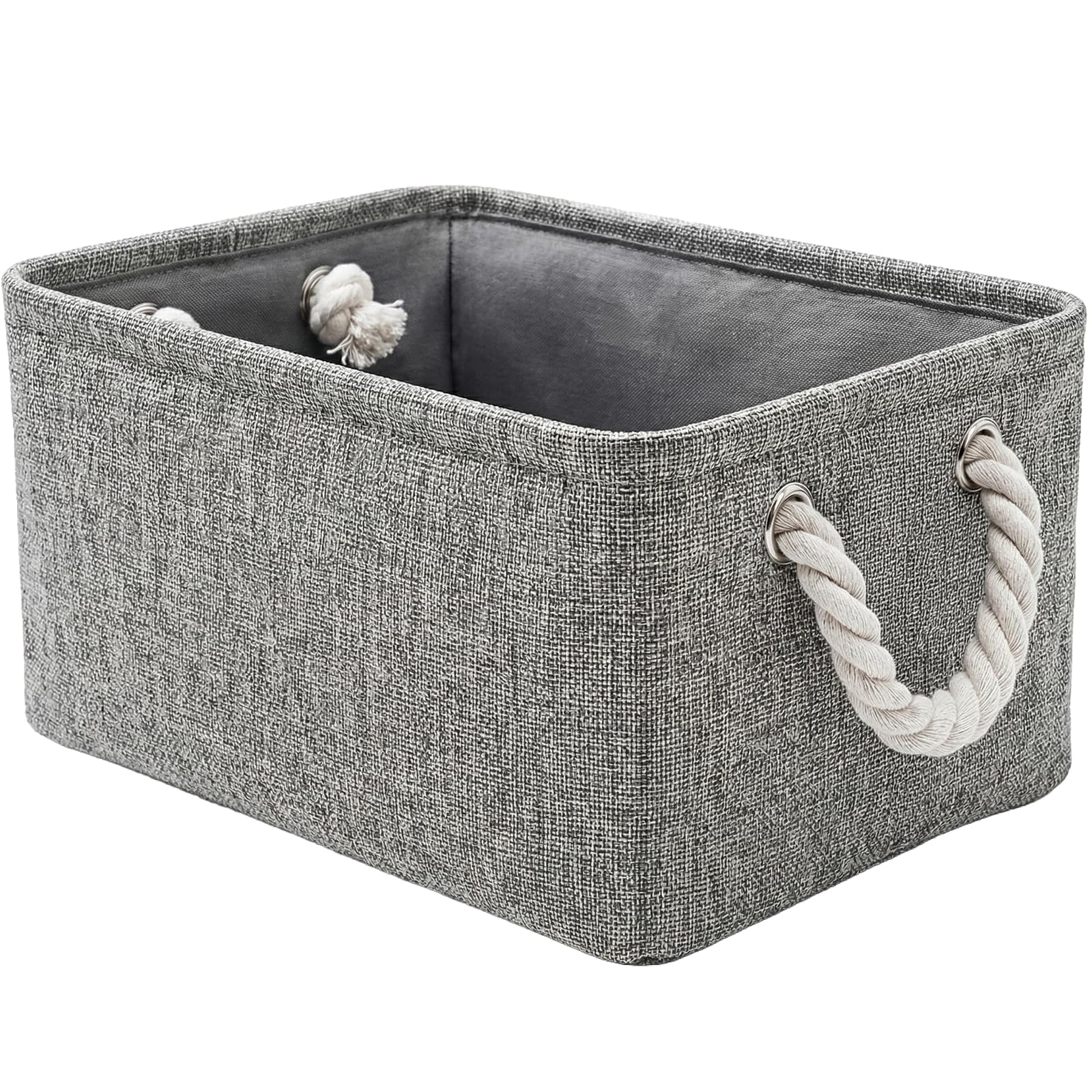 TheWarmHome Fabric Storage Bins Baskets for Organizing, Large Sturdy Storage Basket W/Handles, Decorative Foldable Storage Baskets for Shelves Closet Nursery Toy (X Large - 3 Pack 17.7L×13.8W×9.8H)